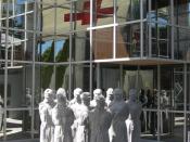 Entry to the International Red Cross and Red Crescent Museum in Geneva.