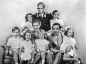 The Goebbels children with Joseph and Magda Goebbels: Helga, Hildegard, Heldwig, Holdine and Heidrun.