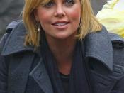Charlize Theron at the Harvard Hasty Pudding Woman of the Year ceremony