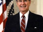 Official portrait of George H. W. Bush, former President of the United States of America.