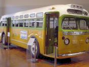 The bus on which Rosa Parks was arrested triggering the Montgomery Bus Boycott