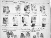 Fingerprint card of Parks