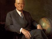 Hoover's official White House portrait painted by John Christen Johansen.