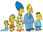 The Simpsons when made their first TV appearance on The Tracey Ullman Show in 1987.