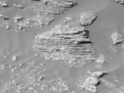 English: Layered rocks on Mars as seen by Opportunity's cameras (JPL/NASA) Category:Images of Mars