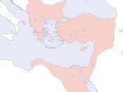 English: The Roman Empire in 500 AD.