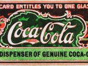 Ticket for free glass of Coca-Cola, believed to be the first coupon ever.