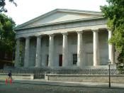 English: Second Bank of the United States, Philadelphia, built 1819-24, William Strickland, architect.