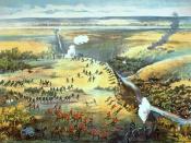 Contemporary lithograph of the Battle of Fish Creek.