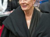 English actress Vanessa Redgrave at the press conference for the film Coriolanus.