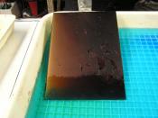 Etching a zinc plate in a copper sulfate solution