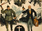 British Empire Union World War I poster from 1918, titled 