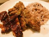 Baby Back Ribs Two Styles, Spicy - Jerk Spice, and Sweet - Dr. Pepper + Barbeque Sauce