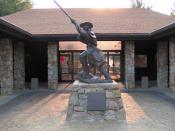 The Overmountain Man statue by Jon-Mark Estep at Sycamore Shoals State Historic Park in Elizabethton, Tennessee