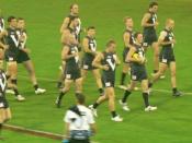 Victorian AFL team, the Big V runs out in AFL Hall of Fame Tribute Match