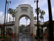 Universal Studios entrance in Los Angeles.