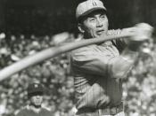 English: A professional baseball player from Japan, Fumio Fujimura. 日本語: 日本のプロ野球選手、藤村富美男。