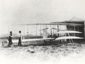 Wilber and Orville Wright with Flyer II at Huffman Prairie - GPN-2002-000126