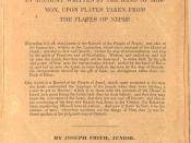 English: Title page of a 1830 copy of The Book of Mormon: An Account Written by the Hand of Mormon upon Plates Taken from the Plates of Nephi