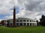 Carillon Chime Tower at Clark College (Vancouver WA). Fundraising by Bob Moser begun in 1964, Design by Richard Stensrude, constructed with materials from Hidden brick yard and nearby Alcoa aluminum plant.