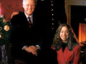 White House portrait of the Clinton family (unknown date)