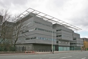the Alan Turing Building at the University of Manchester, Manchester, England