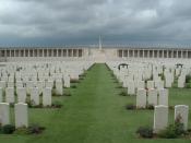 One of many, many graveyards in the Somme battlefields (this one on the main road between Albert and Baupaume).