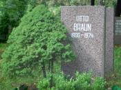 grave of Otto Braun on Zentralfriedhof Friedrichsfelde in Berlin