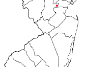 Deutsch: Karte des US-Bundesstaates New Jersey, unterteilt nach Counties, Stadt North Plainfield hervorgehoben Lizenzstatus: GNU-FDL