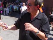 English: Mike Scully at the Simpsons Premiere in Springfield, Vermont