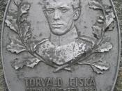 English: Memorial for Torvald Fiskå in Fiskå, Rogaland, Norway
