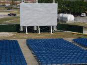 The Downtown Lyceum, one of Guantanamo's two outdoor movie venues