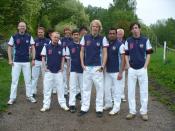 Swedish reality TV series/football team FCZ, dressed for horse polo