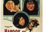 English: Promotional poster for the 1922 documentary Nanook of the North.