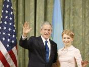 President George W. Bush and Prime Minister of Ukraine Yulia Tymoshenko, Washington, 1.4.2008