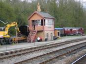 English: Signal Box, Highley Station, Severn Valley Railway. For those who remember the TV adaptation of the ghost story 