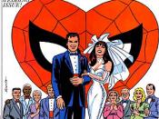 Mary Jane gets married to Peter. Cover to The Amazing Spider-Man vol. 1 Annual #21. Art by John Romita Sr.