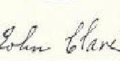 John Clare signature