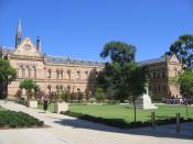 Part of the University of Adelaide campus at North Terrace. (View of Eastern side of the Mitchell Building.)