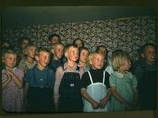 School children singing, Pie Town, New Mexico  (LOC)