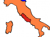1861: Kingdom of Italy Kgdm Lombardy–Veneto Papal States After the Expedition of the Thousand.