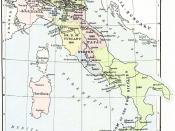 English: Map of unification of Italy, 1815-70