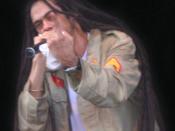 Photograph of Damian Marley. source: eigen werk date: 16-07-06