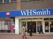 English: WH Smith branch in Hounslow, pretty much identical to almost every WH Smith in the UK, however this one also plays host to Hounslow's main branch of the Post Office.