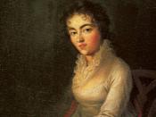 English: 1782 portrait by Joseph Lange (1751-1831) of Constanze Mozart, wife of Wolfgang Amadeus Mozart.