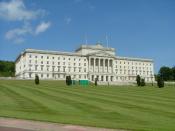 Stormont Parliament building outside Belfast, Northern Ireland