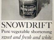 A 1918 advertisement for shortening.