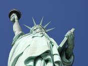 How does the Statue of Liberty represent Global Interactions?