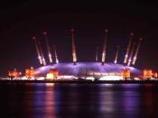 The Millennium Dome at night, Sept 2000