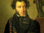 Portrait of Alexander Pushkin.